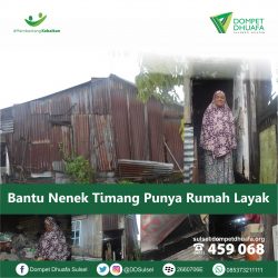 Bantu Nenek Timang Punya Rumah Layak