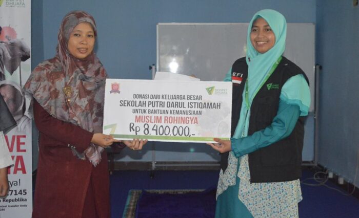 Penyerahan SPIDI salurkan donasi Rohingya melalui Dompet Dhuafa