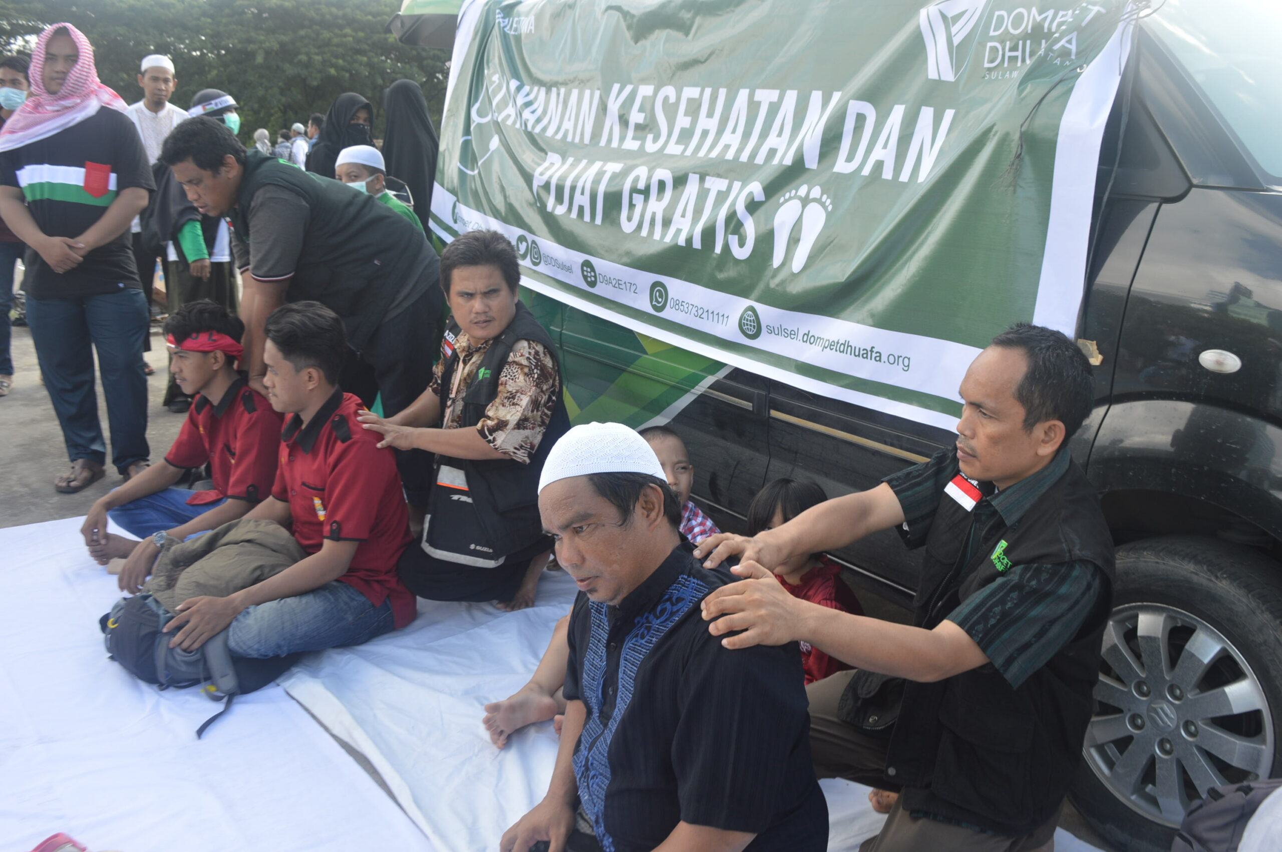 Dompet Dhuafa Sulsel beri pelayanan untuk peserta Aksi Bela Al-Quds (Palestina)