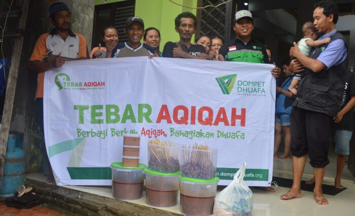 tebar aqiqah untuk korban banjir di Swadaya Mas 3