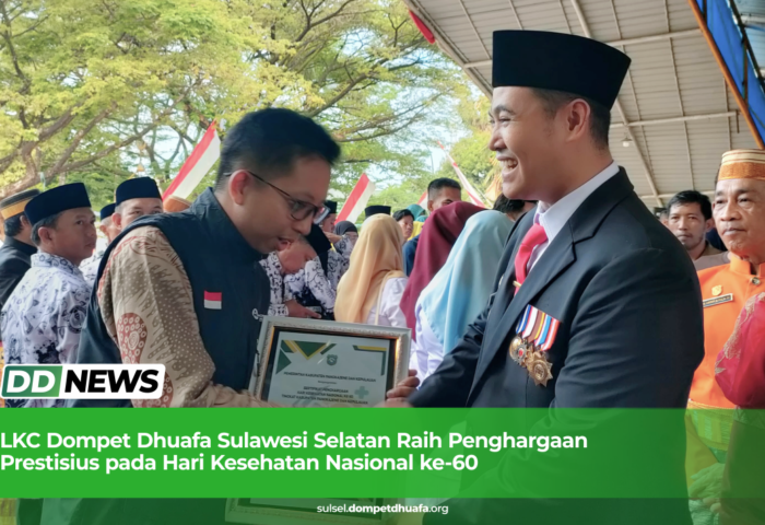 LKC Dompet Dhuafa Sulawesi Selatan Raih Penghargaan Prestisius pada Hari Kesehatan Nasional ke-60