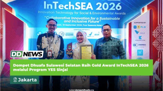 Dompet Dhuafa Sulawesi Selatan Raih Gold Award InTechSEA 2026 melalui Program YES Sinjai