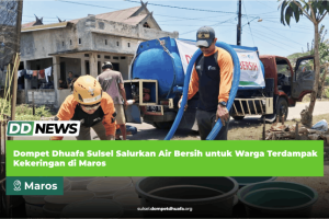 Dompet Dhuafa Sulsel Salurkan Air Bersih untuk Warga Terdampak Kekeringan di Maros